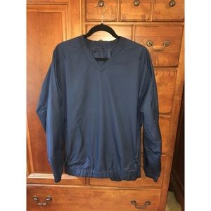 Nike Golf Windbreaker With Pockets Navy Blue Large